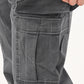 Men's Grey Tapered Fit Mid Rise Overdyed Cargos - 004PJ0003 View