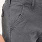 Men's Grey Tapered Fit Mid Rise Overdyed Cargos - detail View