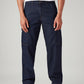 Men's 568 Dark Blue Loose Fit Mid Rise Cargos - Front View