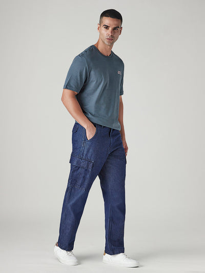 levi's Men's 568 Blue Loose Fit Mid Rise Cargos-picture-14