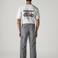 Men's 568 Grey Loose Fit Mid Rise Cargos - Back View
