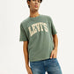 Men's Brand Logo Green Loose Fit T-shirt - 20 View