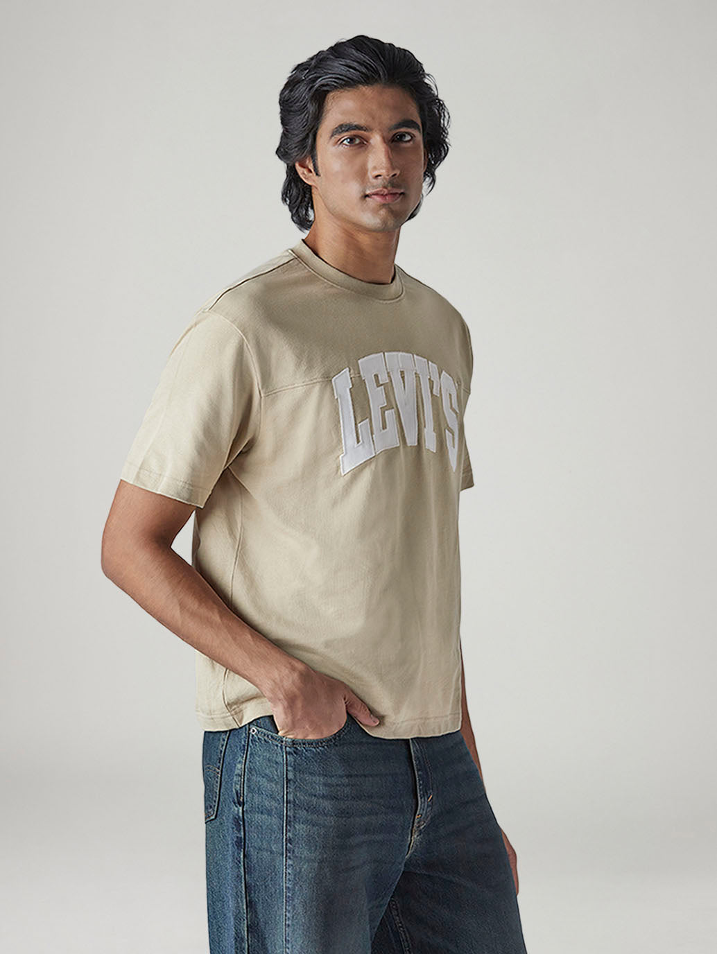 Men's Logo Printed Loose Fit T-Shirt - 20 View