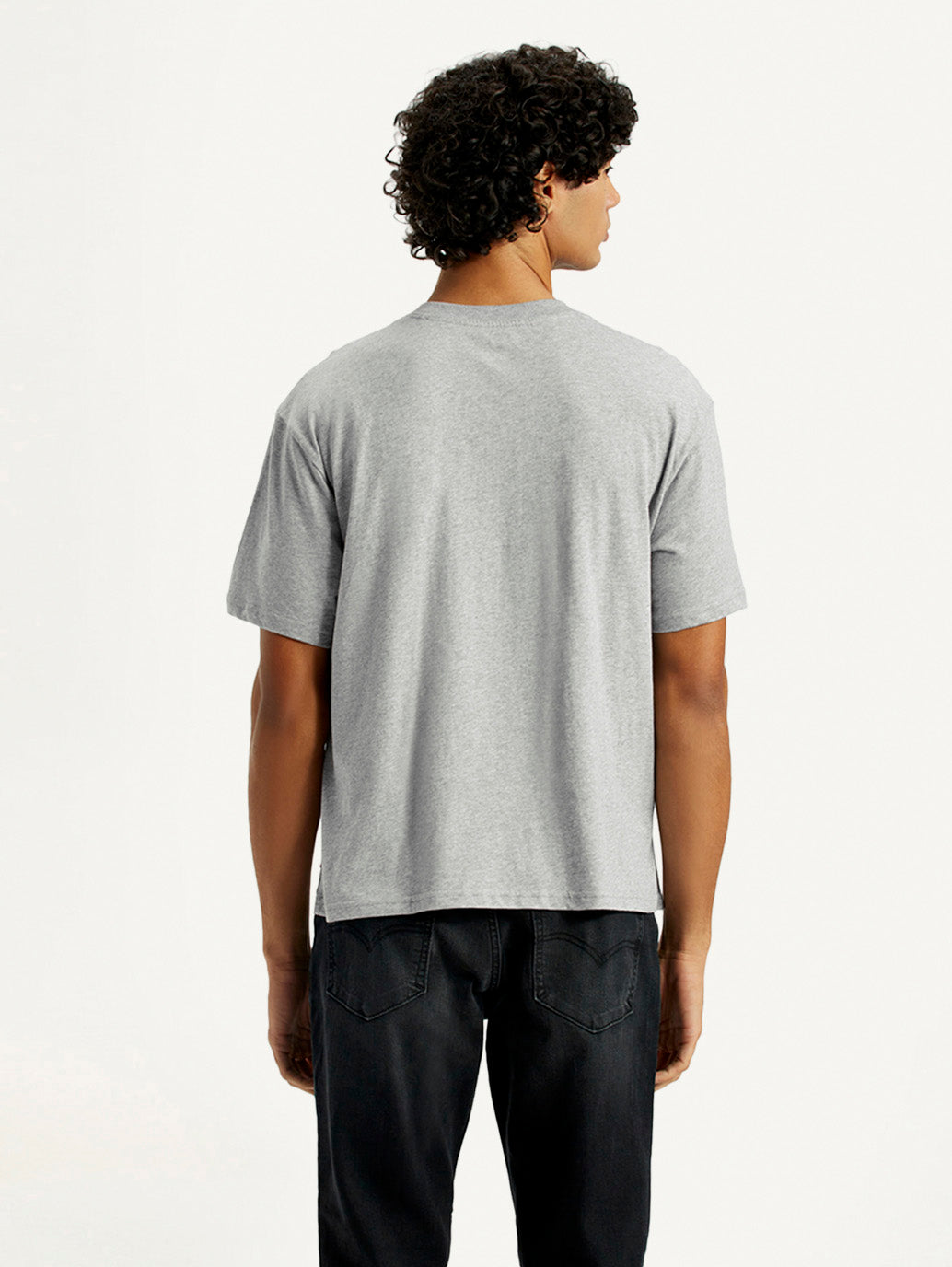 Men's Typography Boxy Fit T-Shirt - Back View