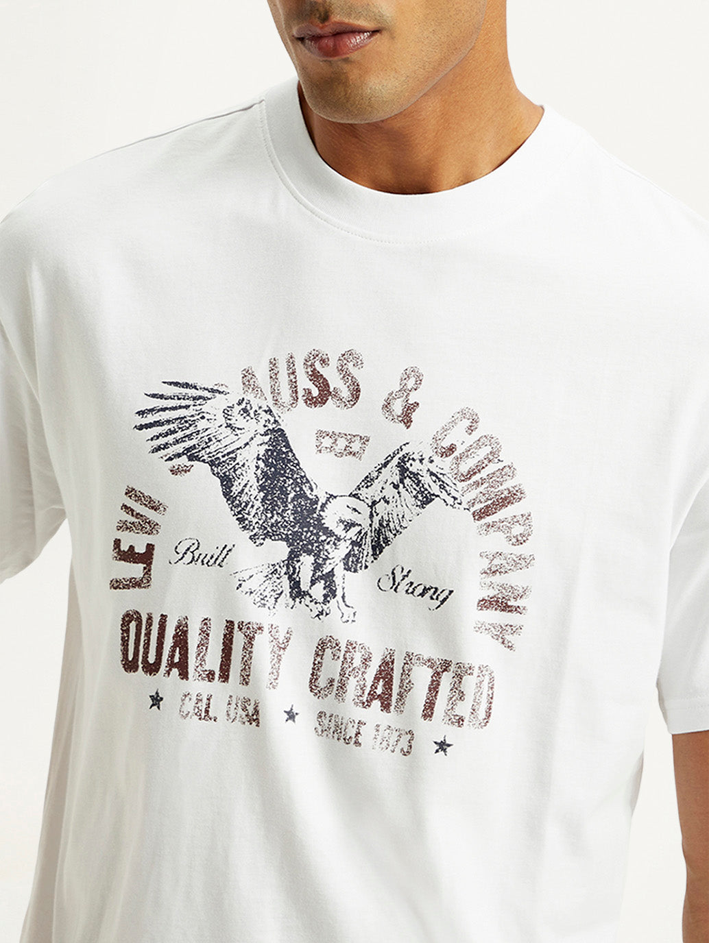 Men's Graphic Loose Fit T-Shirt - Detail View