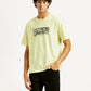 Men's Typographic Print Loose Fit T-shirt - Styleshot View