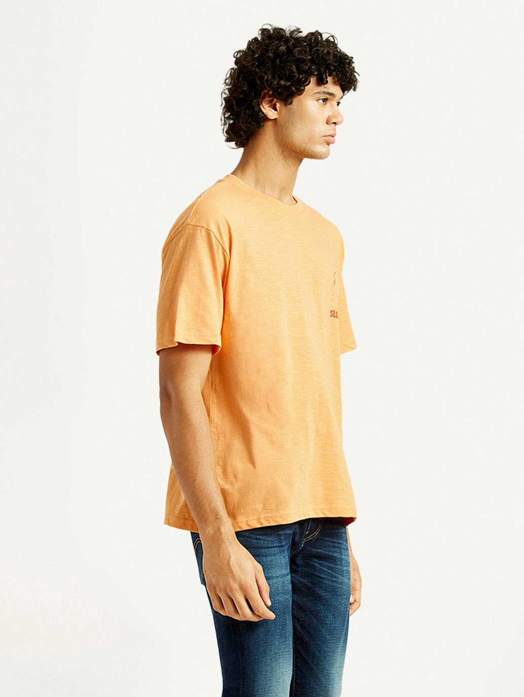 Men's Graphic Print Loose Fit T-shirt - Side View