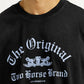 Men's Graphic Print Black Boxy T-shirt - Detail View