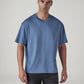 Men's Solid Boxy Fit Jersey T-Shirt - Front View