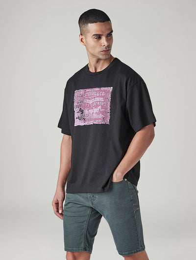 Men's Graphic Print Boxy Fit Jersey T-Shirt-image-4