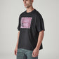 Men's Graphic Print Boxy Fit Jersey T-Shirt - Side View
