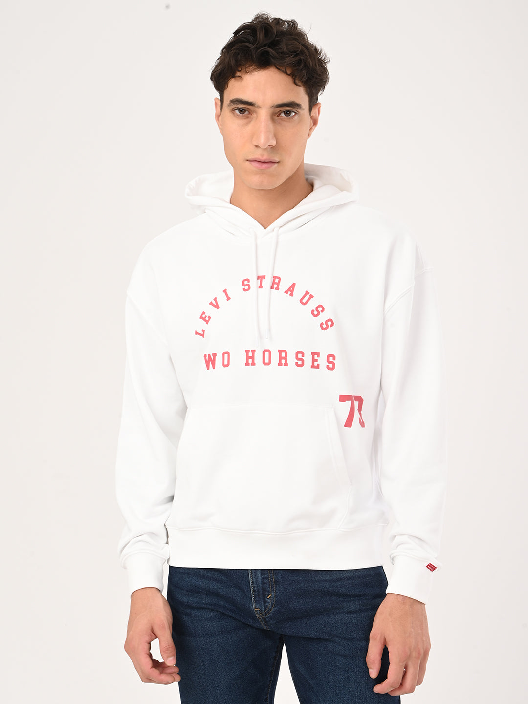 Men's Typography Printed Boxy Fit Sweatshirt - jpg View