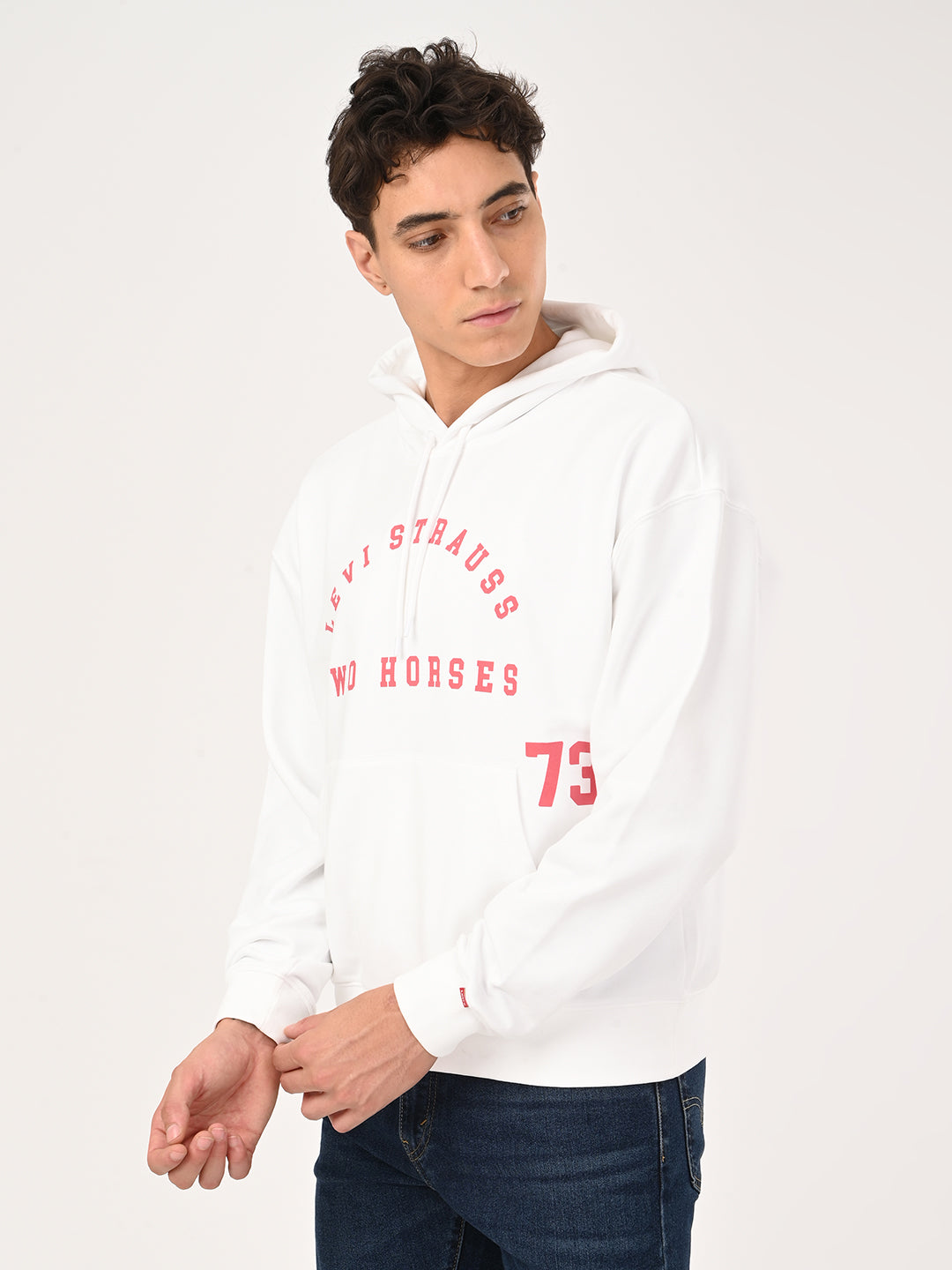 Men's Typography Printed Boxy Fit Sweatshirt