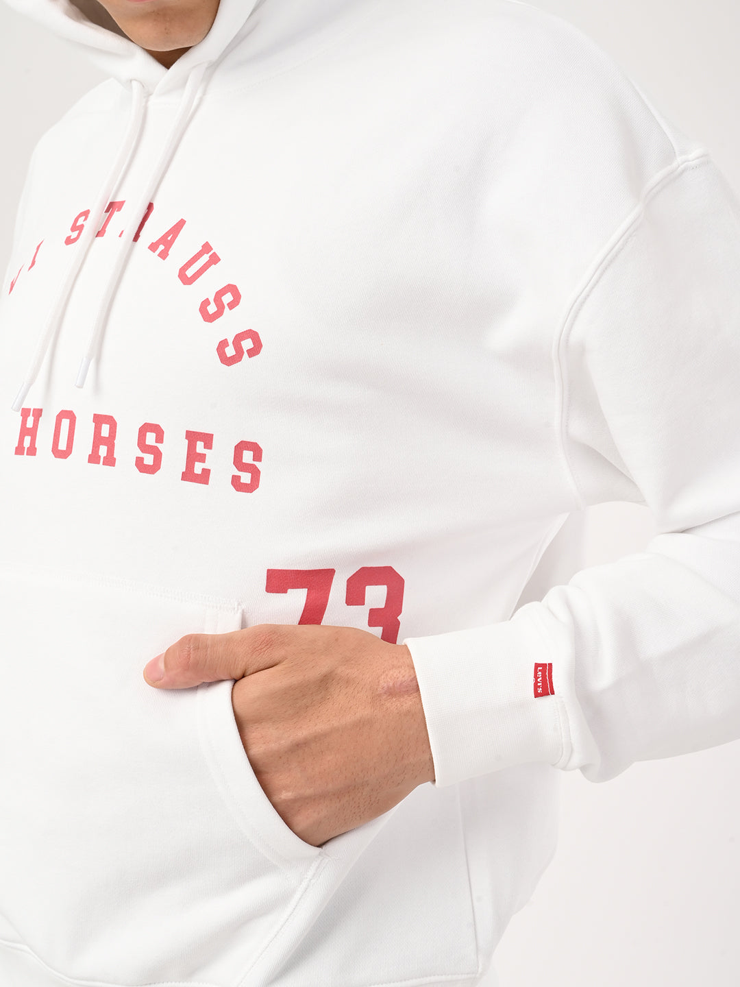 Men's Typography Printed Boxy Fit Sweatshirt - detail View