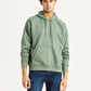 Men's Brand Logo Green Hooded Sweatshirt - Styleshot View