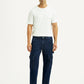 Men's 555 Dark Blue Relaxed Straight Fit Mid Rise Jeans - Front View