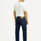 Men's 555 Dark Blue Relaxed Straight Fit Mid Rise Jeans - Back View