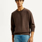 Men's Solid Crew Neck Sweatshirt - Styleshot View