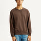 Men's Solid Crew Neck Sweatshirt - Front View