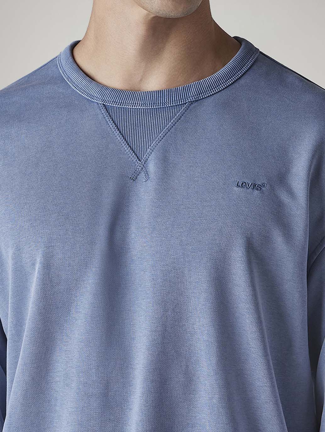 Men's Solid Regular Fit Sweatshirt - Detail View