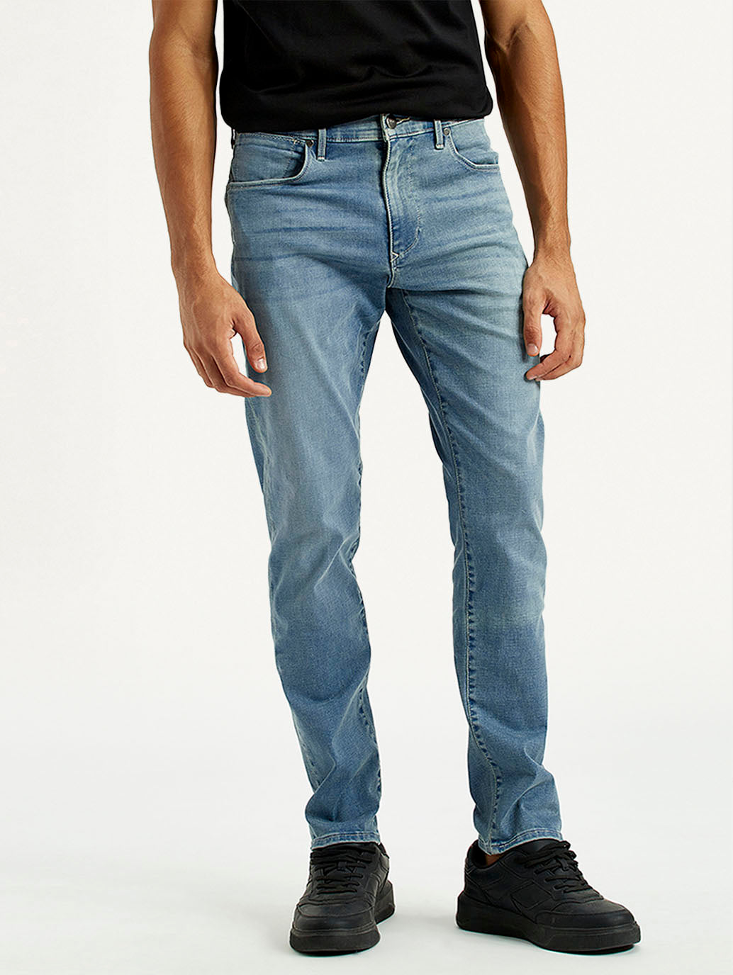 Men's Redloop 512 Dark Indigo Slim Tapered Fit Innovation Stretch Jeans - Front View