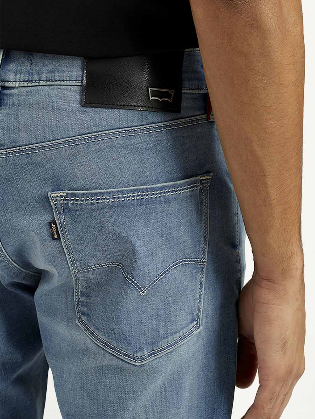 Men's Redloop 512 Dark Indigo Slim Tapered Fit Innovation Stretch Jeans - Detail View