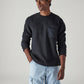 Men's Navy Blue Solid Regular Fit Sweatshirt - Styleshot View
