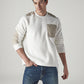 Men's Colorblock Regular Fit Fleece Sweatshirt - Styleshot View