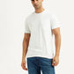 Men's Solid White Slim Fit T-shirt - Styleshot View