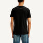Men's Solid Round Neck T-Shirt - Back View