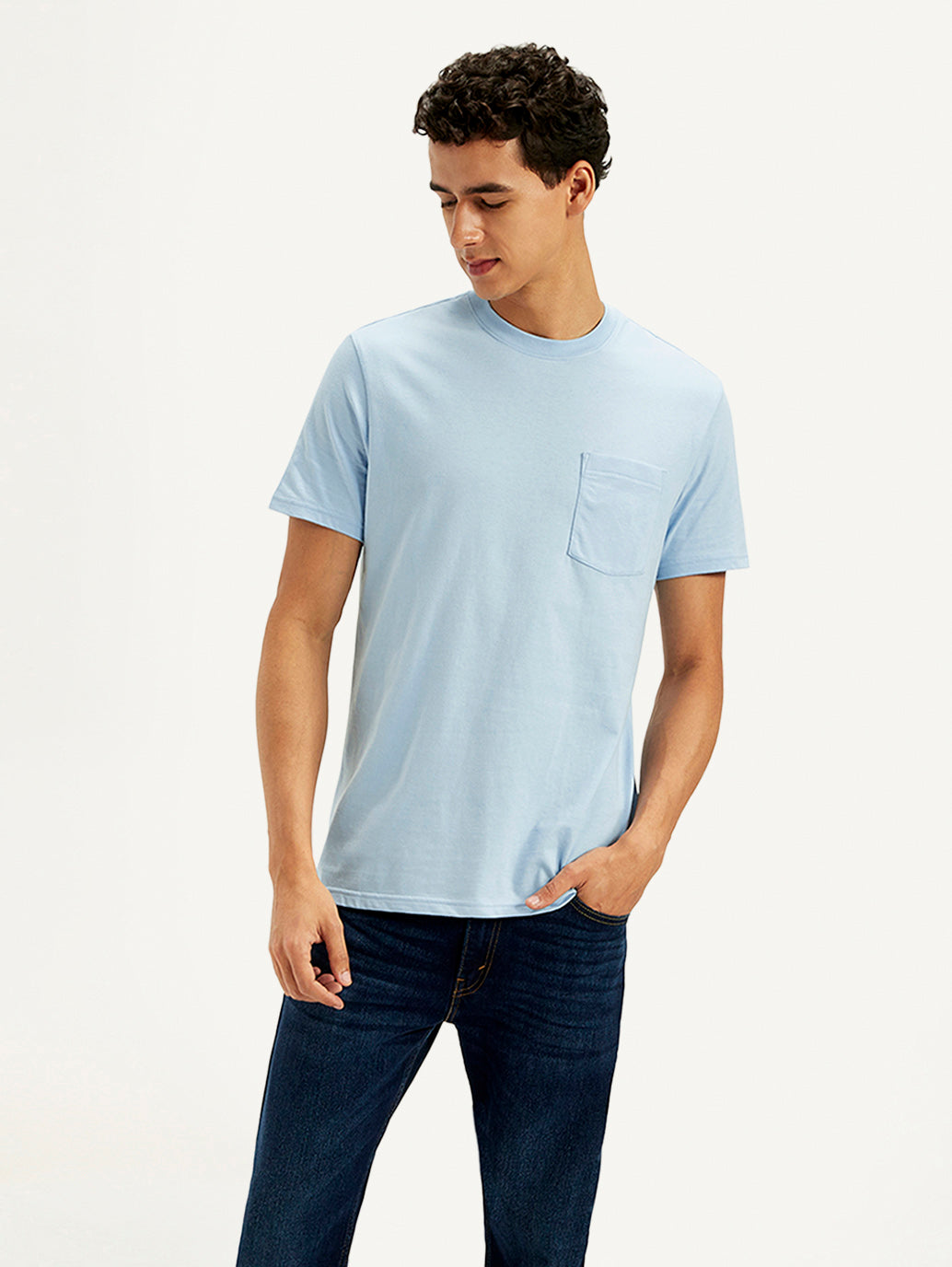 Men's Solid Round Neck T-Shirt - Styleshot View