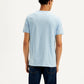Men's Solid Round Neck T-Shirt - Back View
