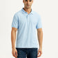 Men's Solid Light Blue Polo T-Shirt - 6e9a44a1-7592-45f1-b39b-25f48c7d6bf5 View