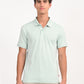 Men's Solid Light Green Polo T-Shirt - frount View
