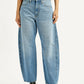 Women's Cinch Light Blue Barrel Loose Fit Mid Rise Jeans - Front View