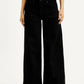 Women's 728 Black Flared Fit High Rise Jeans - Front View