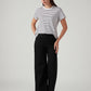 Women's 728 Black Wide Leg Fit High Rise Jeans - Styleshot View