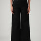 Women's 728 Black Wide Leg Fit High Rise Jeans - Front View