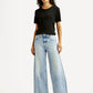 Women's 728 Light Indigo Wide Leg Fit Mid Rise Jeans - Front View
