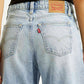 Women's 728 Light Indigo Wide Leg Fit Mid Rise Jeans - Detail View