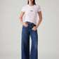 Women's 728 Blue Wide Leg Fit High Rise Jeans - Styleshot View