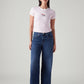 Women's 728 Blue Wide Leg Fit High Rise Jeans - Front View