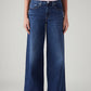 Women's 728 Blue Wide Leg Fit High Rise Jeans - Front View