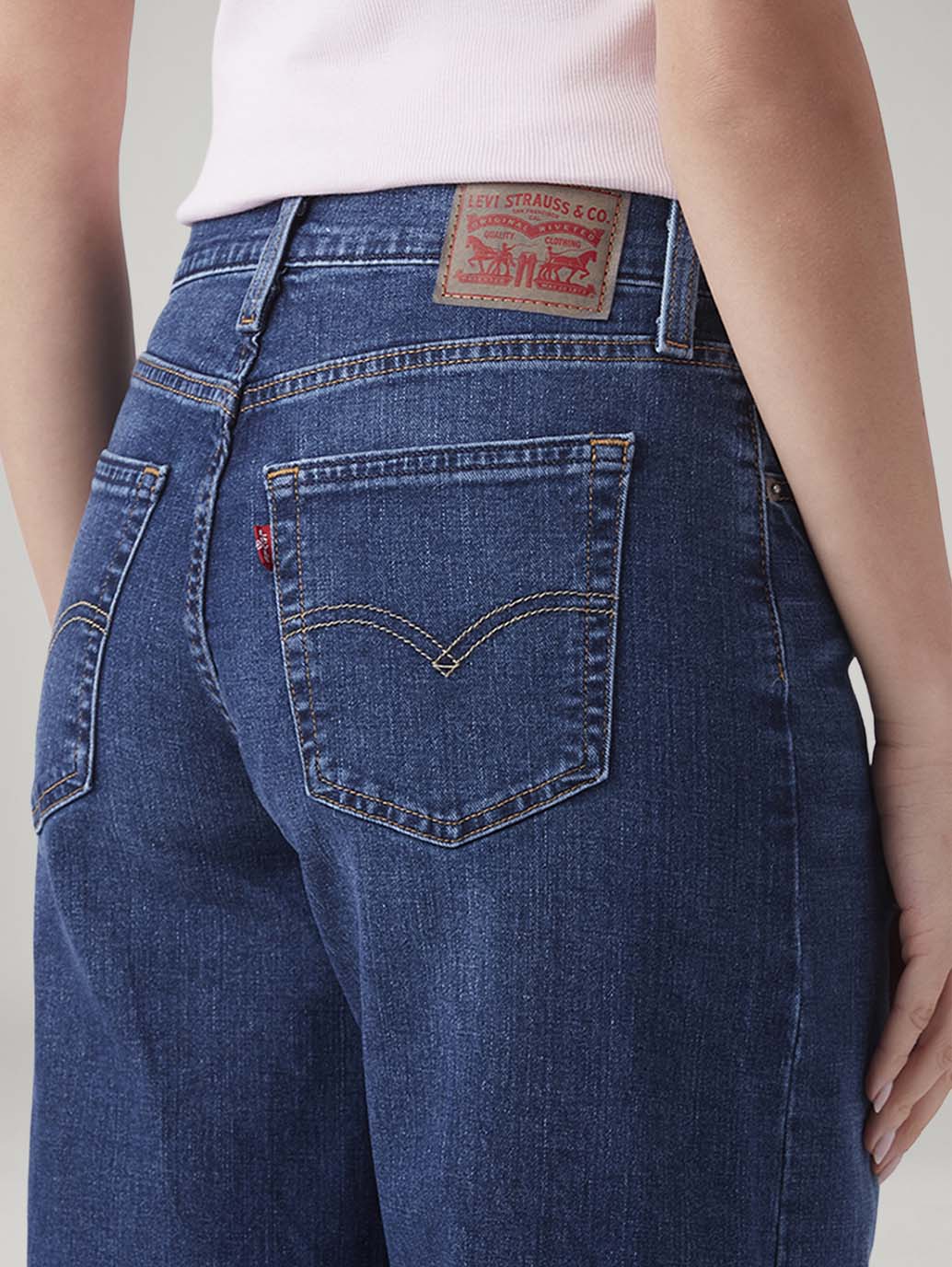 Women's 728 Blue Wide Leg Fit High Rise Jeans - 20 View