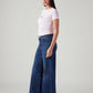 Women's 728 Blue Wide Leg Fit High Rise Jeans - Side View