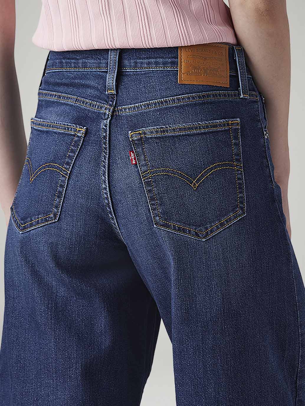 Women's 728 Dark Indigo Wide Leg Fit High Rise Jeans - 20 View