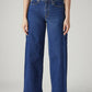 Women's 728 Blue Wide Leg Fit High Rise Jeans - Front View