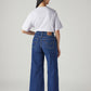 Women's 728 Blue Wide Leg Fit High Rise Jeans - Back View