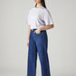 Women's 728 Blue Wide Leg Fit High Rise Jeans - Side View