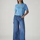 Women's 728 Blue Wide Leg Fit High Rise Jeans - Styleshot View